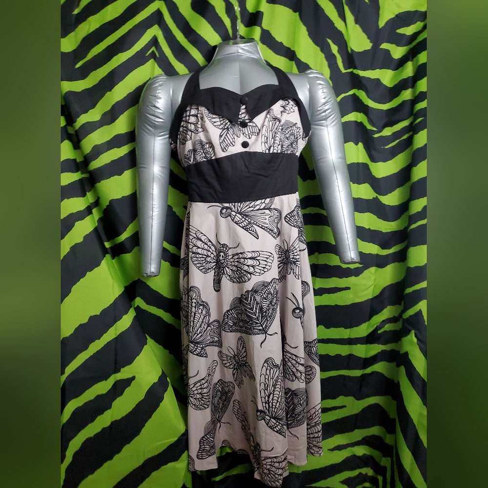 Banjocake Moth Halter Dress size L - Picture 9 of 11